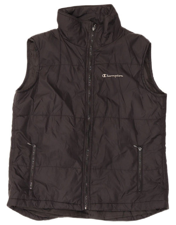 Gilet imbottito da donna Champion UK 14 grande nylon nero