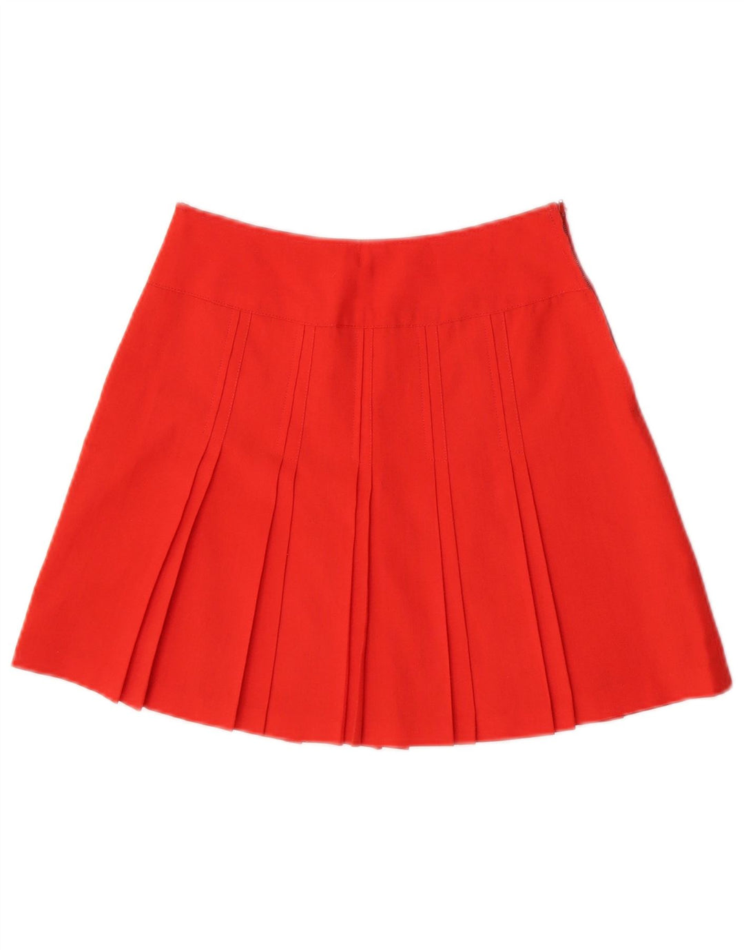 Mini gonna a pieghe vintage da donna IT 40 piccola W26 rossa