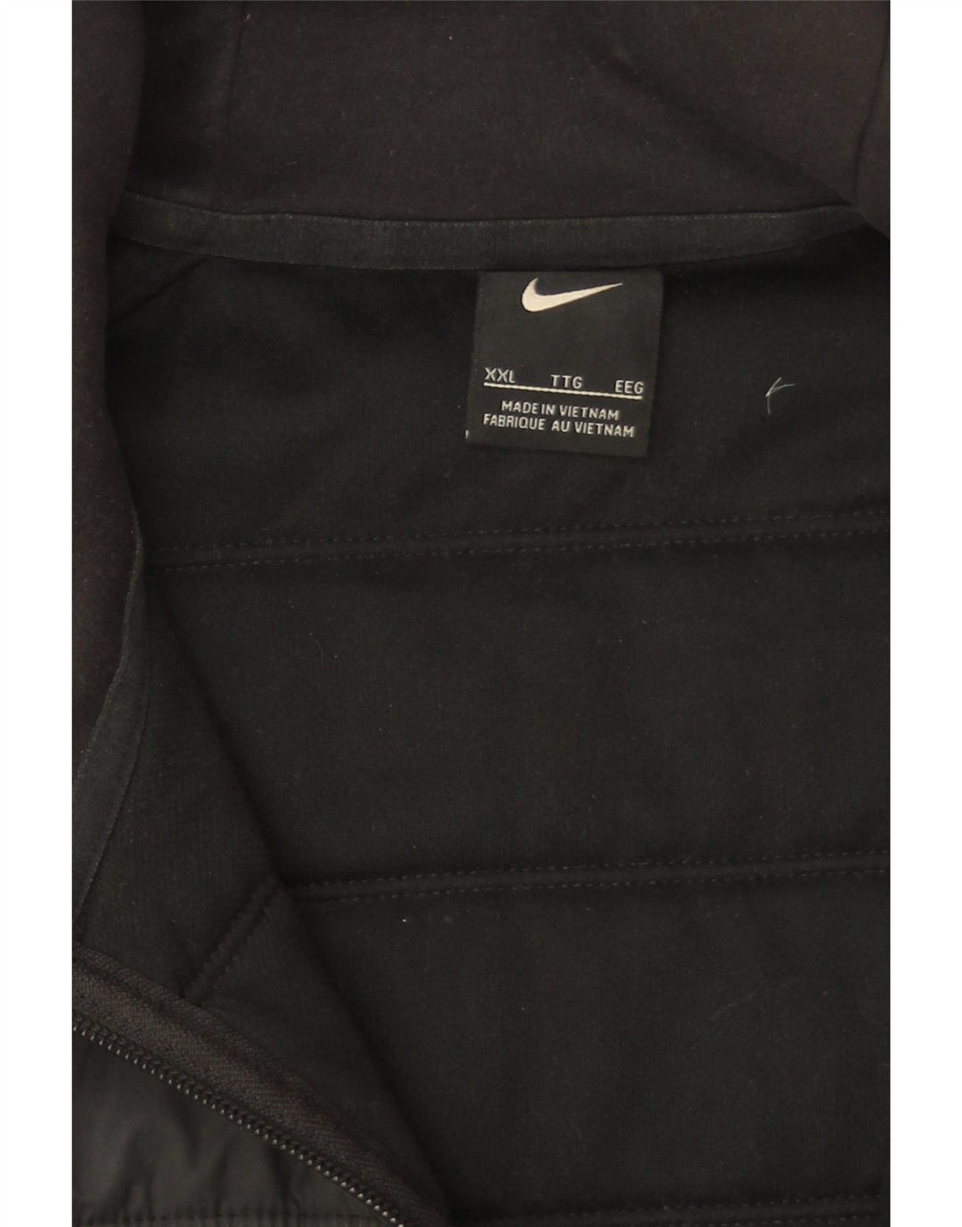 Giacca imbottita con cappuccio Nike da uomo UK 44 2XL poliestere nero