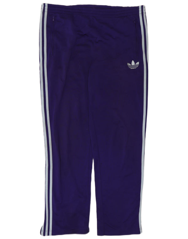 Pantaloni da tuta da uomo ADIDAS grandi viola in poliestere