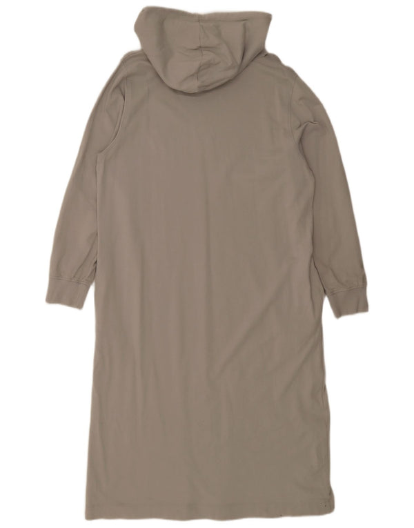 Abito con cappuccio a maniche lunghe da donna Zara UK 16 grande grigio