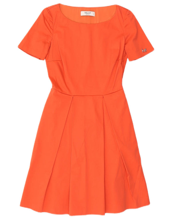 Blumarine Abito Blugirl A-Line da Donna IT 40 Piccolo Cotone Arancione
