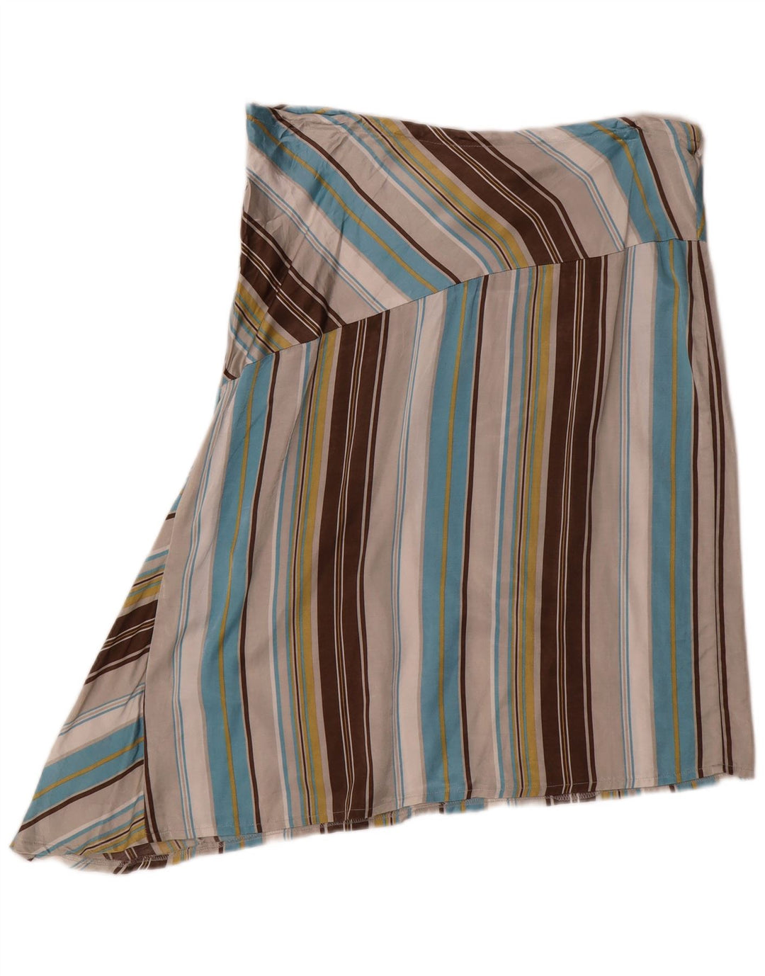 Gonna Asimmetrica Donna Benetton IT 44 Media W36 A Righe Multicolore