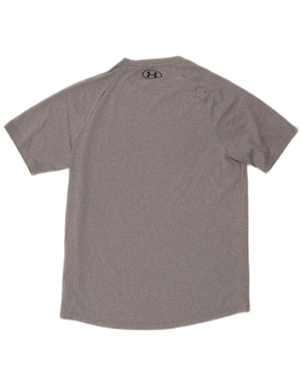 T-shirt da uomo Under Armour Top Small in poliestere grigio