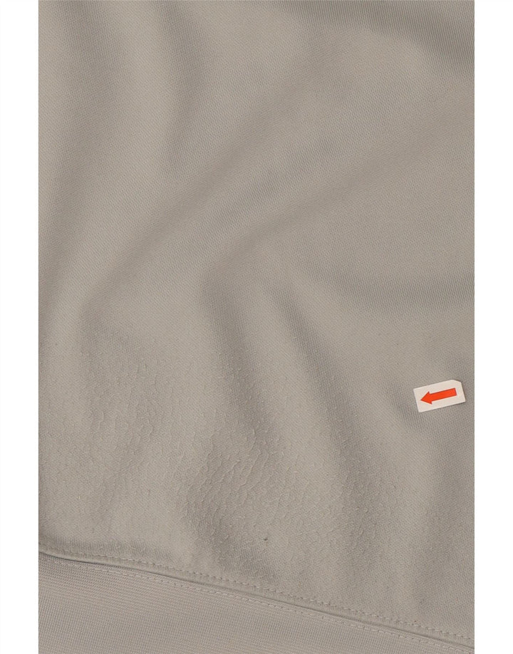 NIKE Felpa con collo con zip grafica da uomo Maglione grande grigio color block