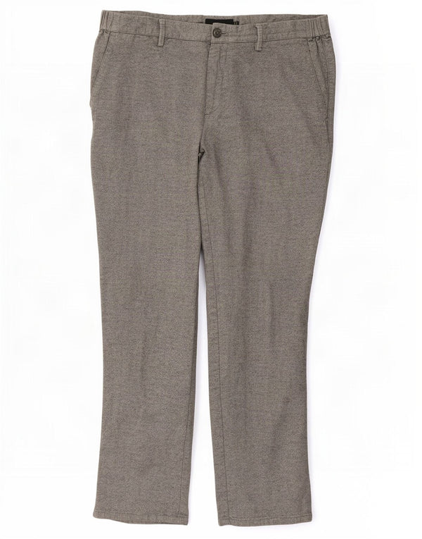 Pantaloni chino slim fit da uomo Massimo Dutti EU 44 Large W34 L28 Grigio