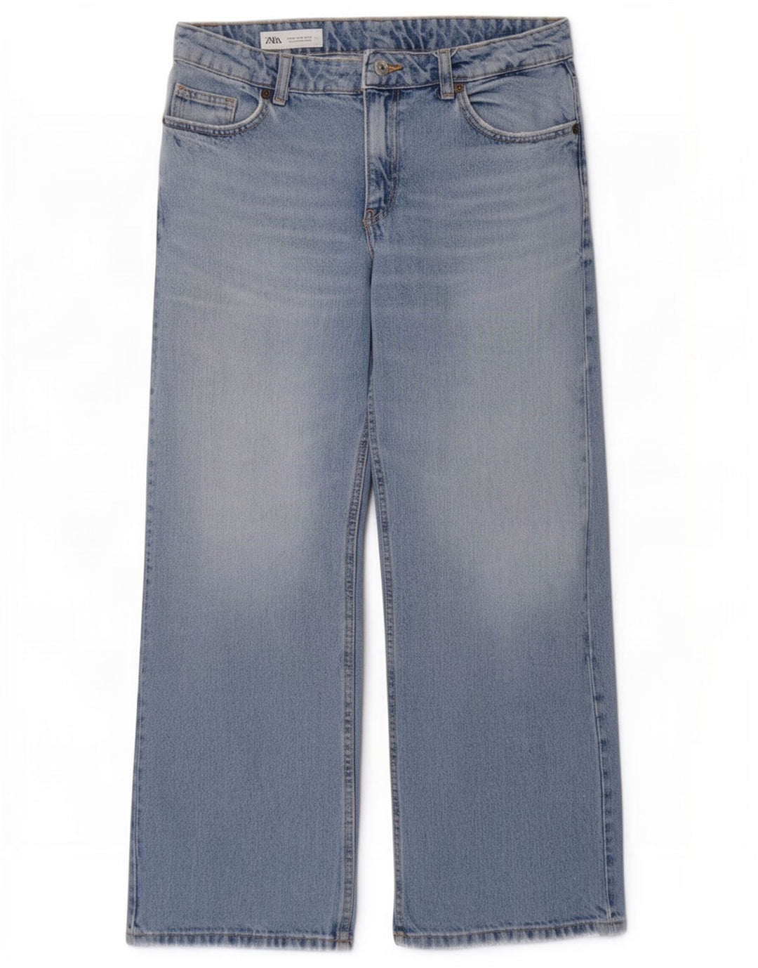 Jeans dritti da donna Zara EU 36 XS W26 L29 Blu