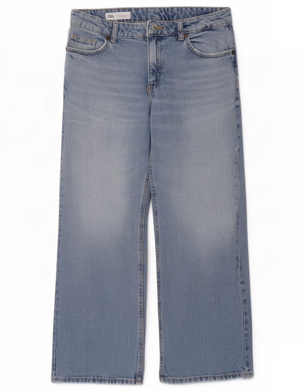 Jeans dritti da donna Zara EU 36 XS W26 L29 Blu