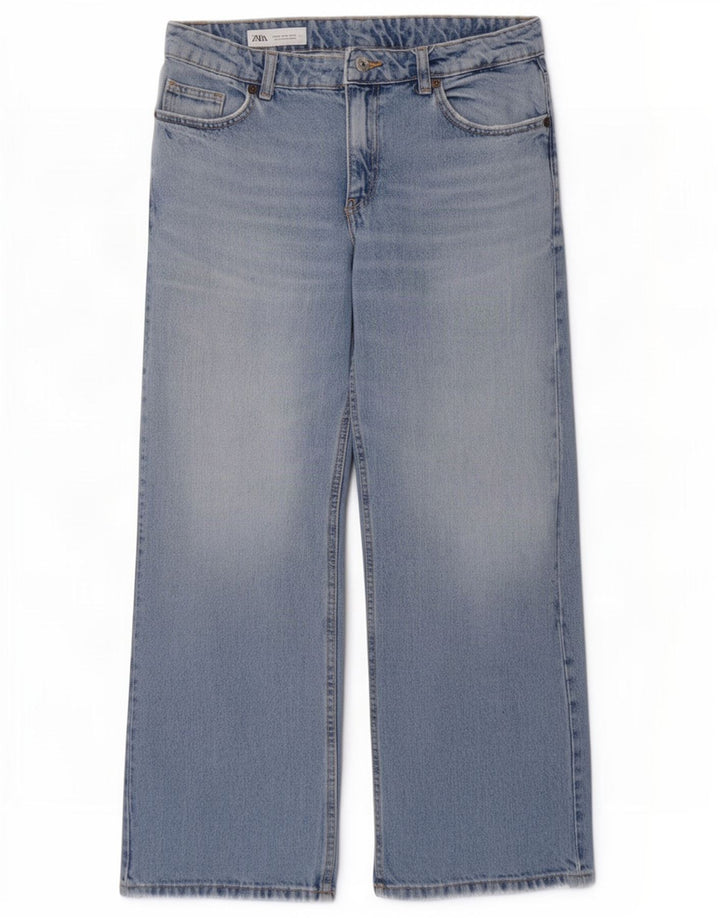 Jeans dritti da donna Zara EU 36 XS W26 L29 Blu