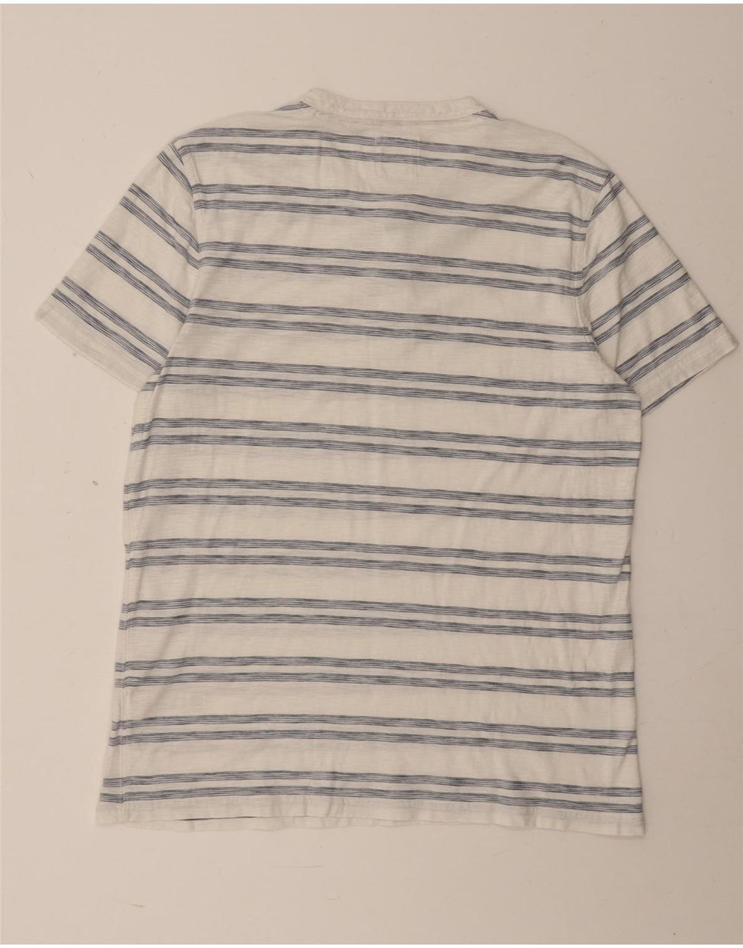 T-shirt da uomo Fat Face Top in cotone a righe bianche grandi