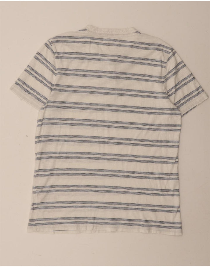 T-shirt da uomo Fat Face Top in cotone a righe bianche grandi