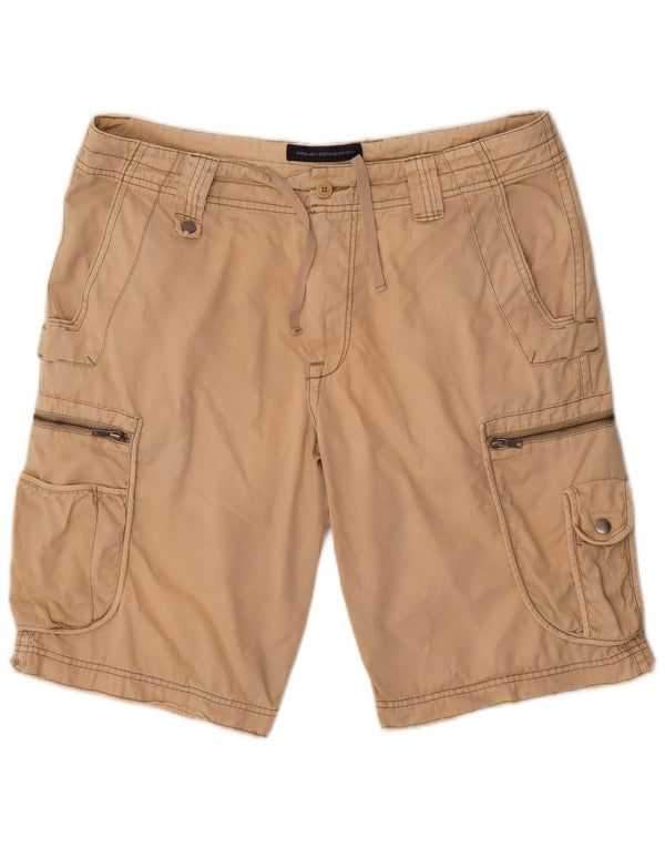 Pantaloncini cargo da uomo French Connection W38 XL in cotone beige