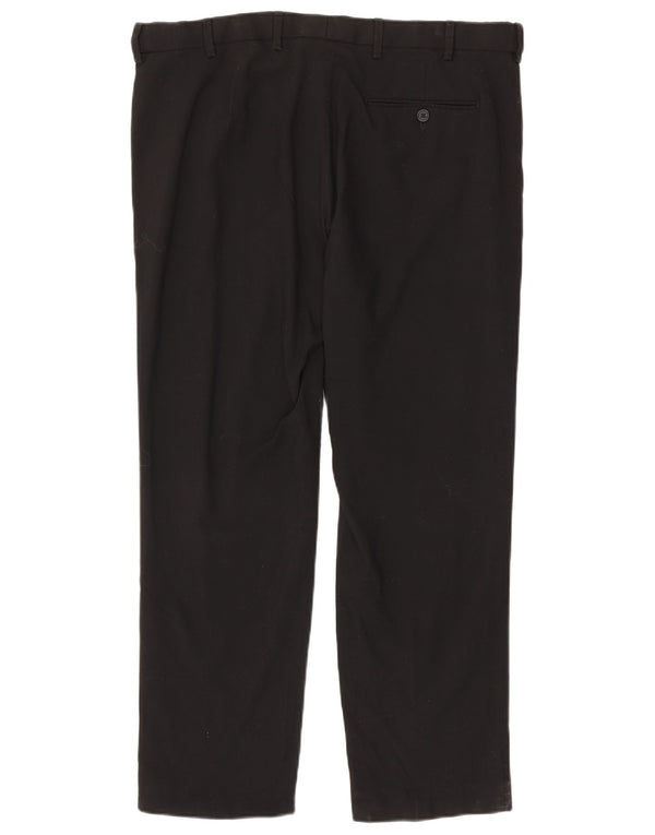 Pantaloni chino vestibilità regolare da uomo Marks & Spencer W38 L29 poliestere nero