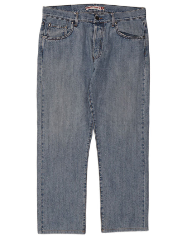 CARRERA Jeans dritti da uomo 710 IT 52 XL W38 L28 Blu Cotone