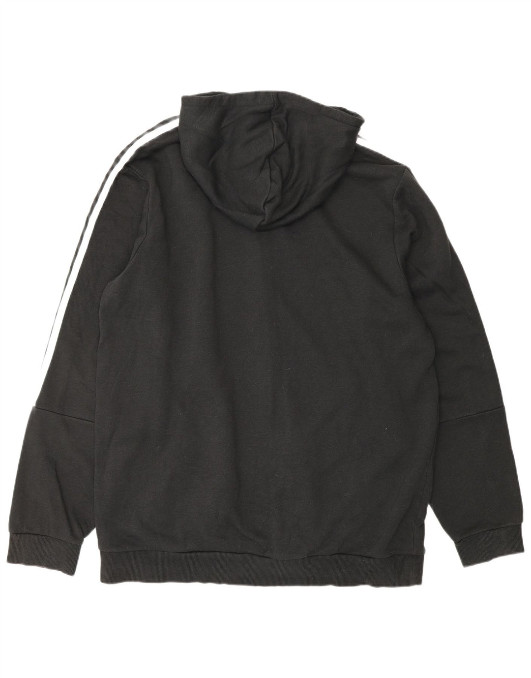 Maglione con cappuccio e zip da uomo ADIDAS XL in cotone nero