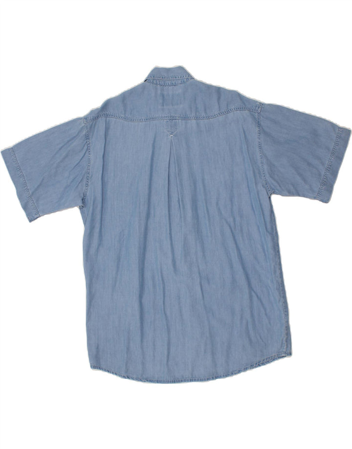 JOOP Mens Short Sleeve Shirt Small Blue Vintage Joop and Second-Hand Joop from Messina Hembry 