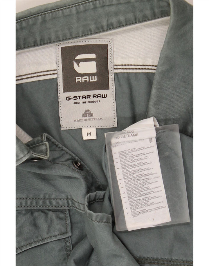 Camicia da uomo G-STAR in cotone blu medio