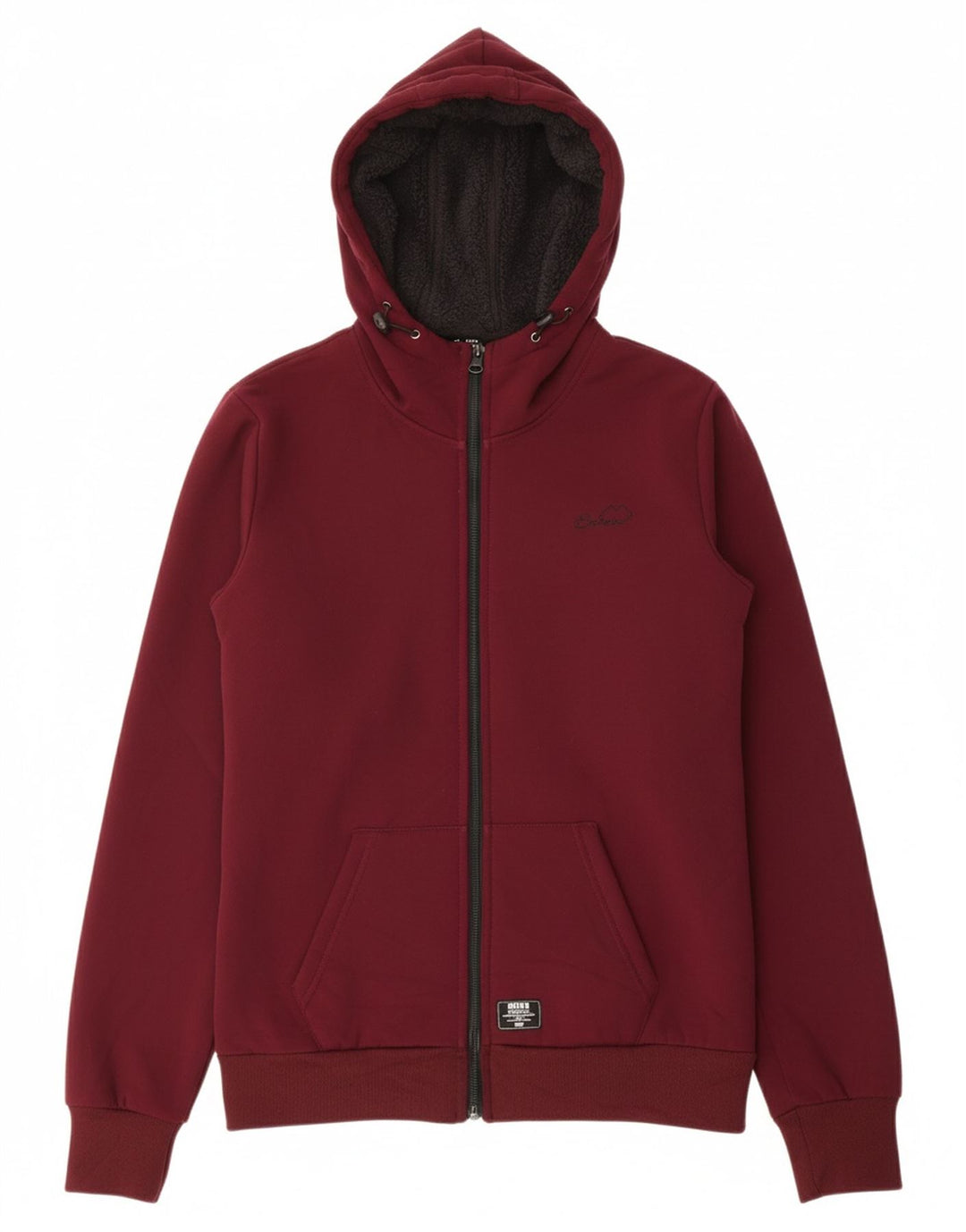 ERREA Mens Zip Hoodie Sweater Medium Maroon