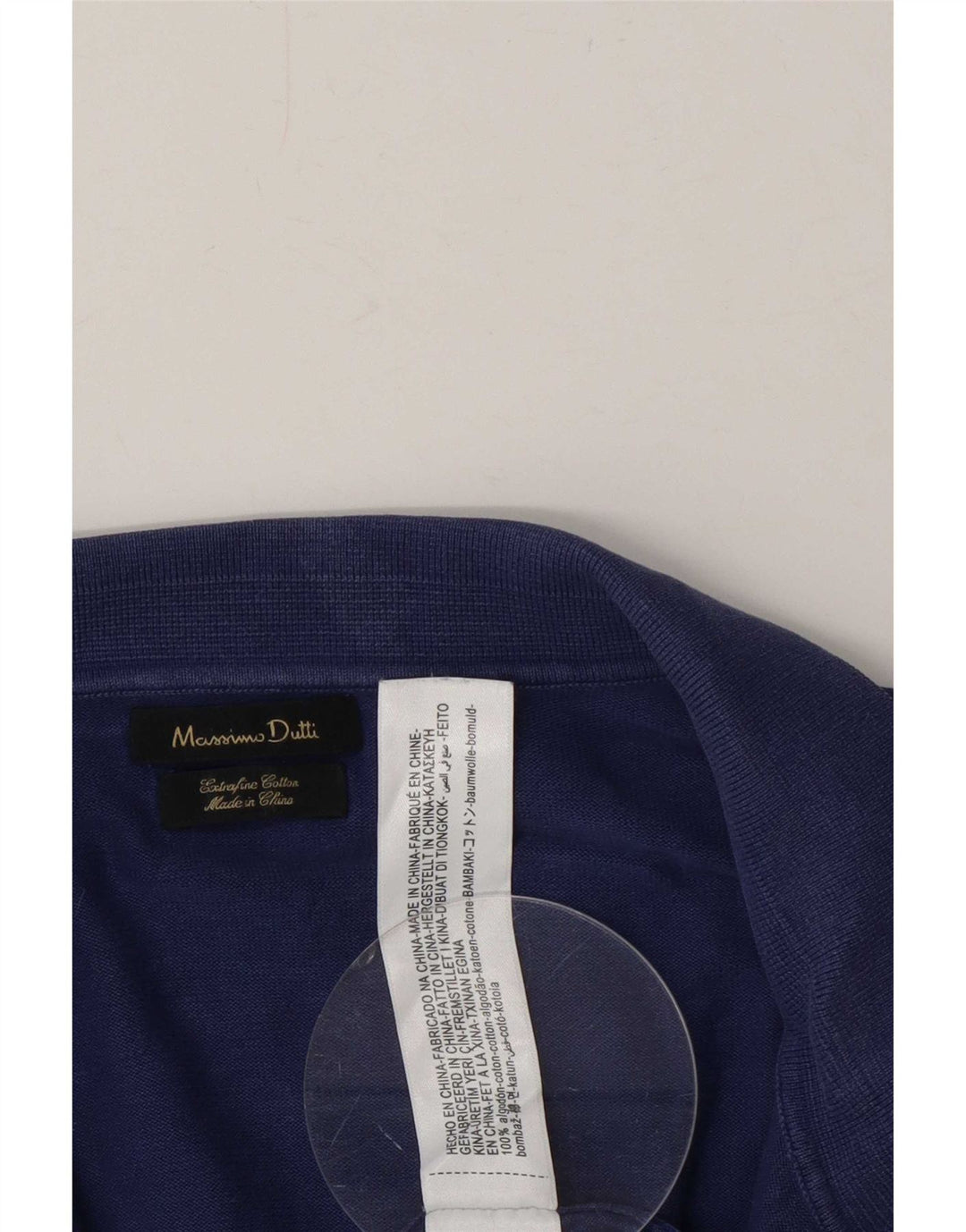 Massimo Dutti Polo da uomo grande in cotone viola