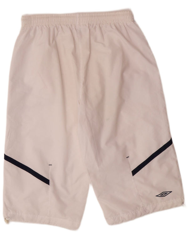Pantaloncini sportivi Bermuda da uomo UMBRO UK 38/40 Poliestere bianco medio