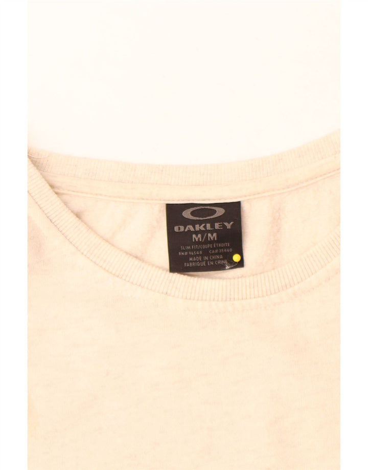 Felpa da uomo Oakley Maglione medio bianco sporco chiazzato