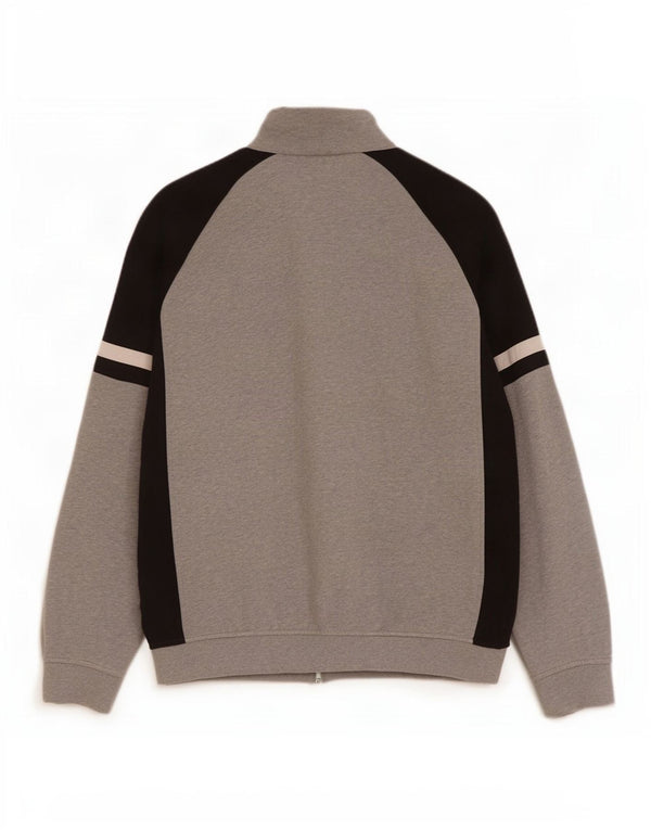 Giacca da tuta da uomo Champion XL in cotone color block grigio