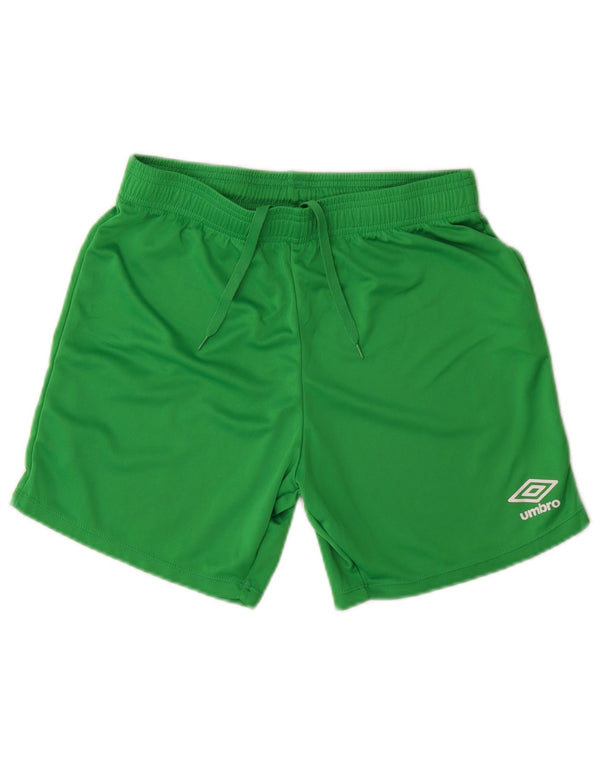 Pantaloncini sportivi da uomo Umbro piccoli in poliestere verde