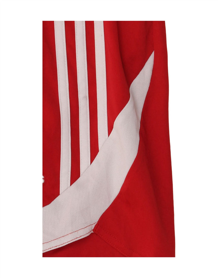 Pantaloncini sportivi Adidas Climacool da uomo piccoli in poliestere color block rosso