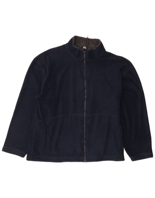 Giacca in pile da uomo Marks & Spencer UK 40 grande poliestere blu navy