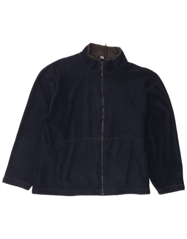 Giacca in pile da uomo Marks & Spencer UK 40 grande poliestere blu navy