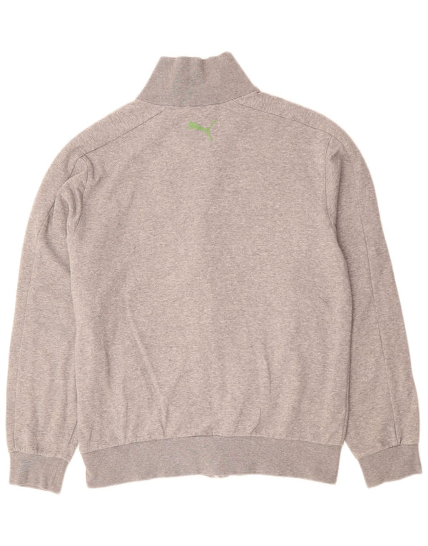 Giacca da ginnastica grafica da uomo PUMA grigio medio