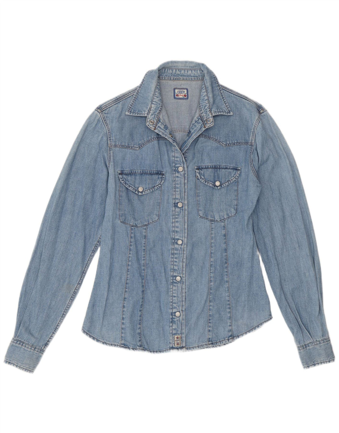 Camicia di jeans da donna OXXY UK 12 Cotone blu medio