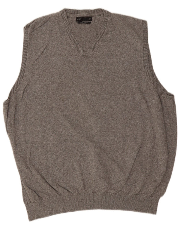 Canotta da uomo Marks & Spencer 2XL cotone grigio