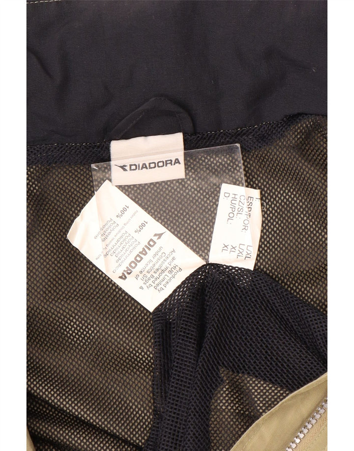 Giacca antipioggia da uomo Diadora UK 42 XL Poliestere beige