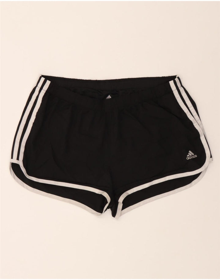 NIKE Womens Climalite Sport Shorts UK 14 Large  Black Polyester Vintage Nike and Second-Hand Nike from Messina Hembry 