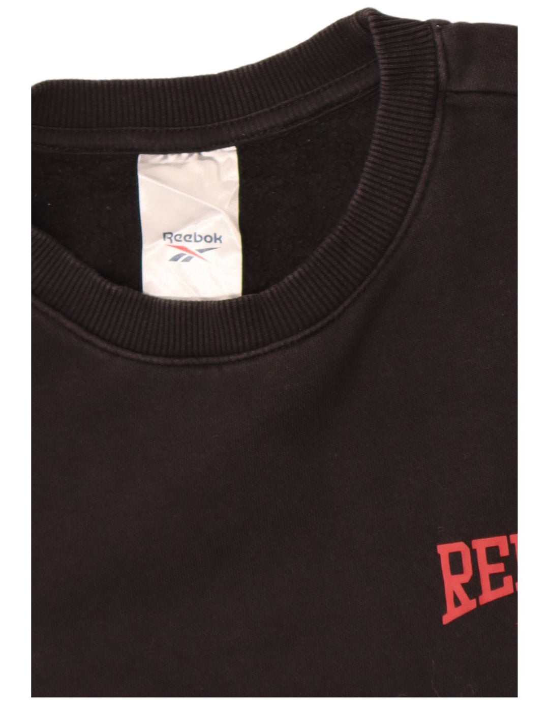 Felpa Reebok da uomo, maglione, cotone nero medio