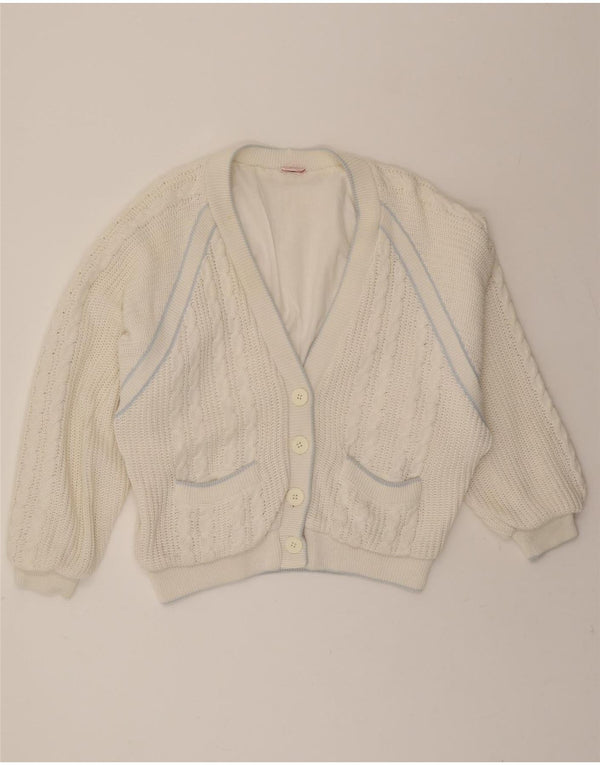 MONDI Womens Oversized Cardigan Sweater EU 42 Large White