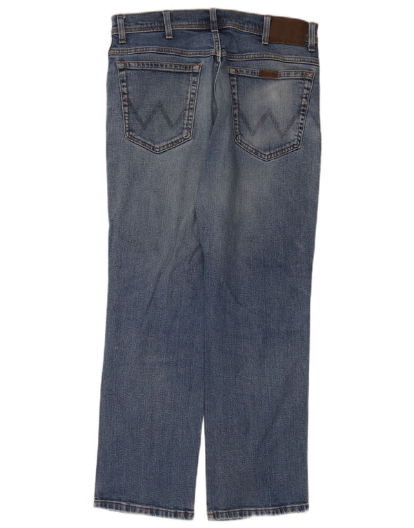 Jeans dritti da uomo Wrangler W34 L30 cotone blu