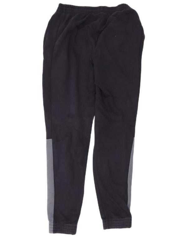 Pantaloni da tuta da uomo Adidas Joggers medi in cotone color block blu navy