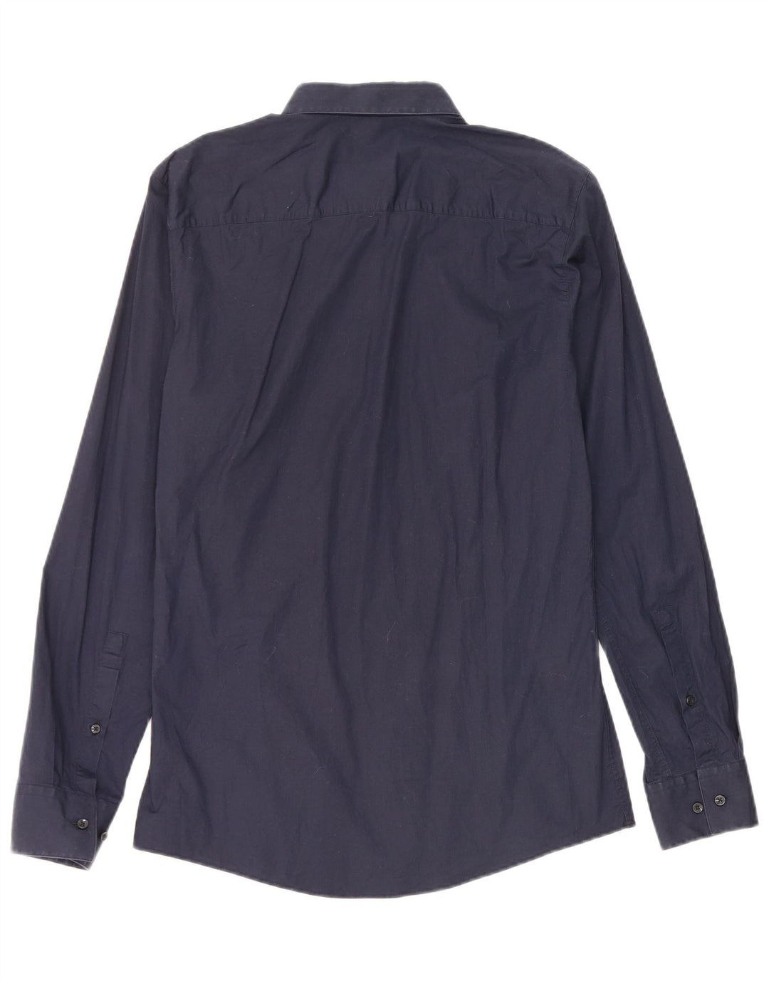 Camicia slim fit da uomo Hugo Boss piccola in cotone blu navy