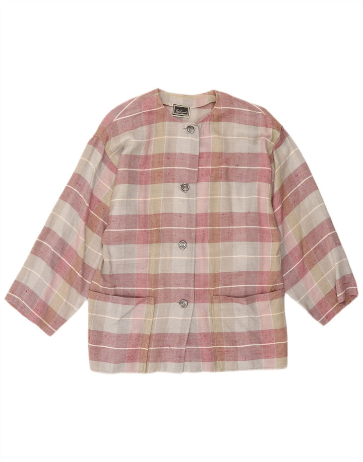 Giacca blazer da donna Luisa Spagnoli UK 10 piccolo quadretto multicolore