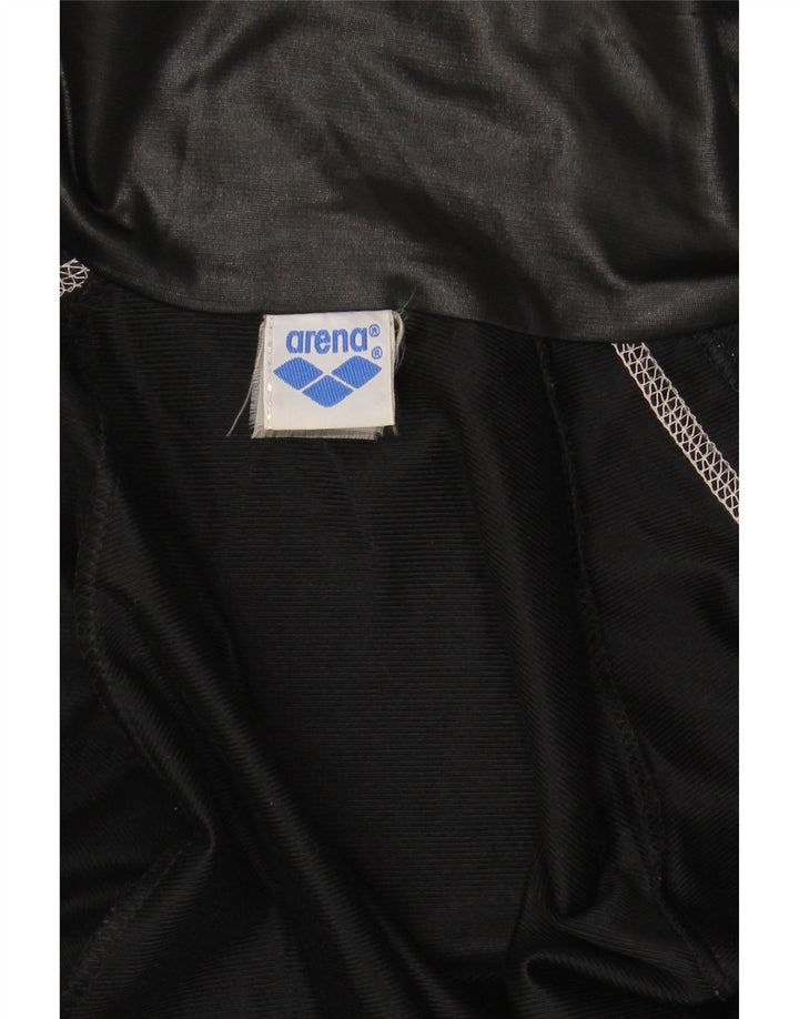 Giacca da ginnastica da ragazzo con grafica ampia e vestibilità ampia Arena, 13-14 anni, nera