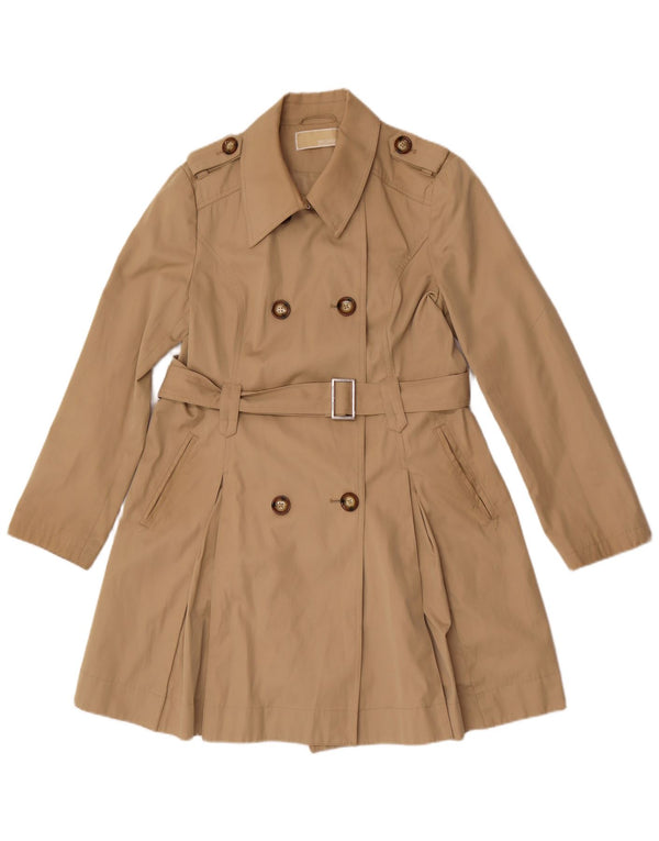 Trench da donna Michael Kors UK 10 piccolo cotone beige