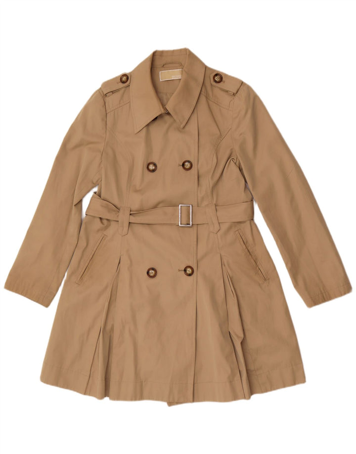 Trench da donna Michael Kors UK 10 piccolo cotone beige
