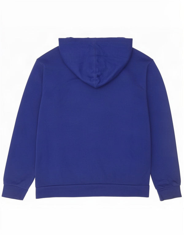 Champion Boys Graphic Hoodie Jumper 15-16 Years 2XL Blue Cotton