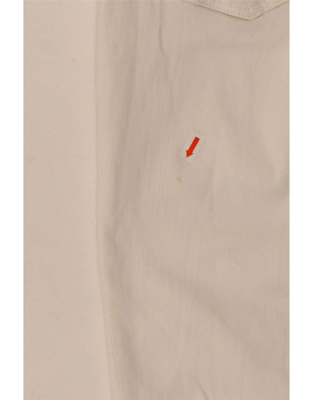 Jeans corti da donna Tommy Hilfiger W28 L25 cotone bianco