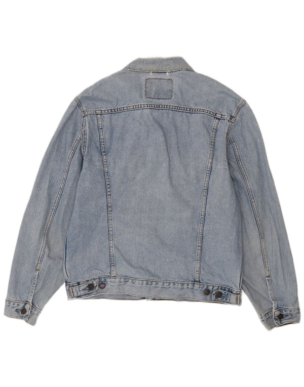 Levi's Uomo 70503 Giacca di jeans UK 38 Cotone blu medio