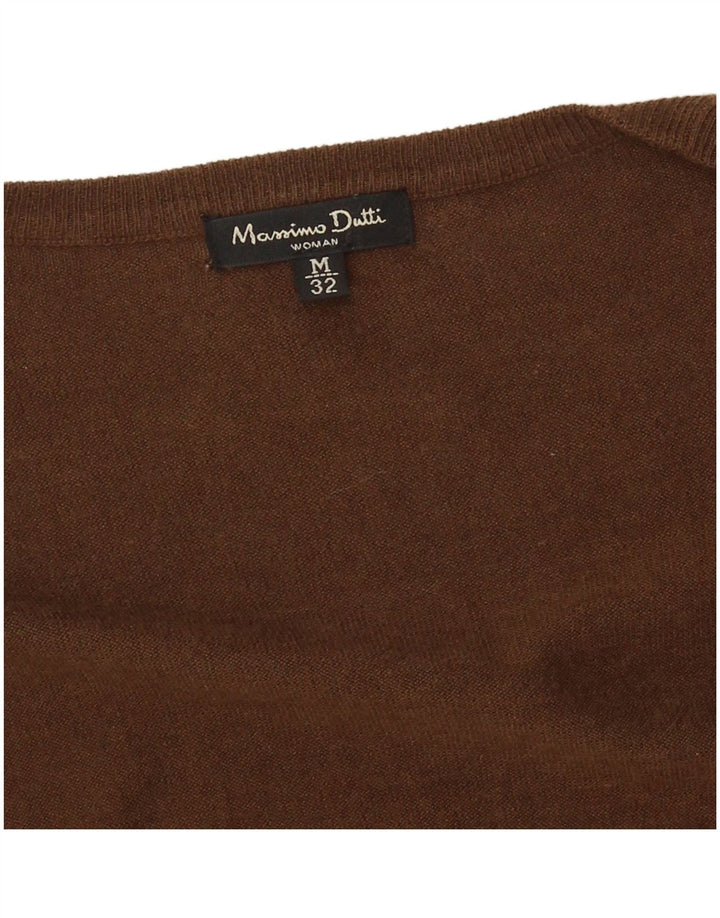 Maglione cardigan da donna Massimo Dutti UK 12 Marrone medio