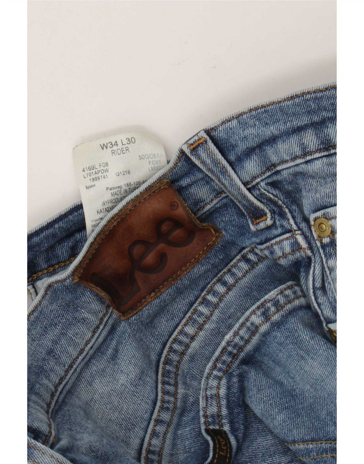 Jeans dritti da uomo Lee Rider W34 L26 cotone blu
