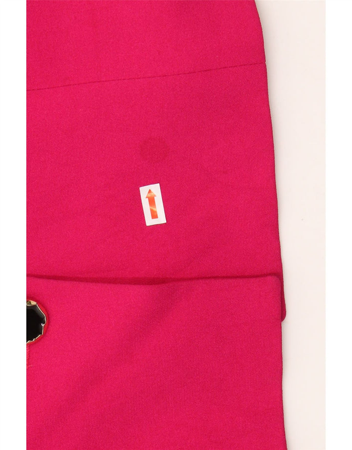 MARINA RINALDI Giacca Blazer da Donna a 3 Bottoni Taglia 19 Piccola Rosa